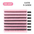 5D Messy 40p 60p Thick Hot Melt False Eyelashes Pi-Mart