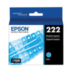 Epson T222220S (T222) Claria Ink, 165 Page-Yield, Cyan