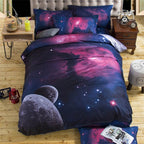 3D Print Bed Sheets Set Duvet Quilt Cover Sets Bed 4 Piece Pi-Mart