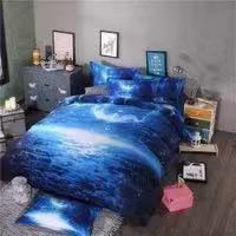3D Print Bed Sheets Set Duvet Quilt Cover Sets Bed 4 Piece Pi-Mart