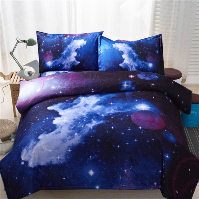3D Print Bed Sheets Set Duvet Quilt Cover Sets Bed 4 Piece Pi-Mart