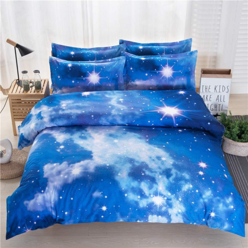 3D Print Bed Sheets Set Duvet Quilt Cover Sets Bed 4 Piece Pi-Mart