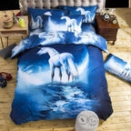 3D Print Bed Sheets Set Duvet Quilt Cover Sets Bed 4 Piece Pi-Mart