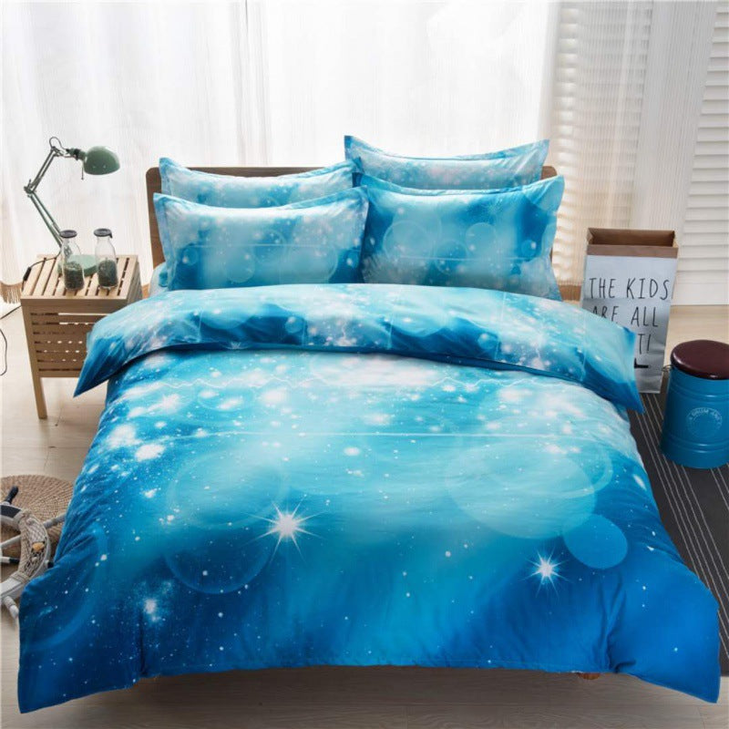 3D Print Bed Sheets Set Duvet Quilt Cover Sets Bed 4 Piece Pi-Mart