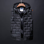 Male Vest Hooded Winter Warm Coat Men Waistcoat