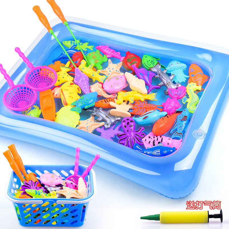 Magnetic Water Baby Fishing Toy Fish Sets Pi-Mart