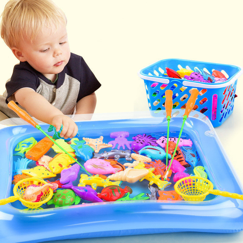 Magnetic Water Baby Fishing Toy Fish Sets Pi-Mart