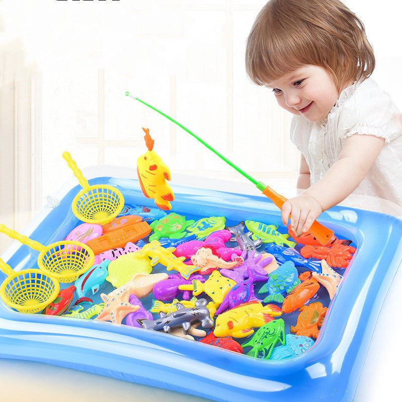 Magnetic Water Baby Fishing Toy Fish Sets Pi-Mart
