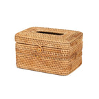 Rattan Handmade Tissue Box Drawer Box Living Room Bedroom Storage Box Pi-Mart