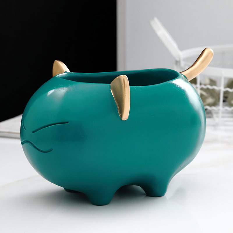 Desktop Storage Box Cute Creative Makeup Brush Bucket European Style Personality Decoration Pi-Mart
