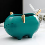 Desktop Storage Box Cute Creative Makeup Brush Bucket European Style Personality Decoration Pi-Mart