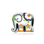 New 925 Sterling Silver Beaded Baby Elephant Animal Loose Beads