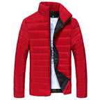 Men's Slim-fit Stand-collar Cotton-padded Jacket To Keep Warm