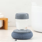 Kitchen Soap Dispensing Palm Brush Cleaner Push-type Brush Kitchen Detergent Tools Pi-Mart