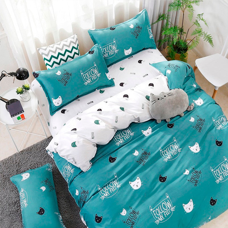 Three-piece Cotton Sheet Duvet Cover Pi-Mart
