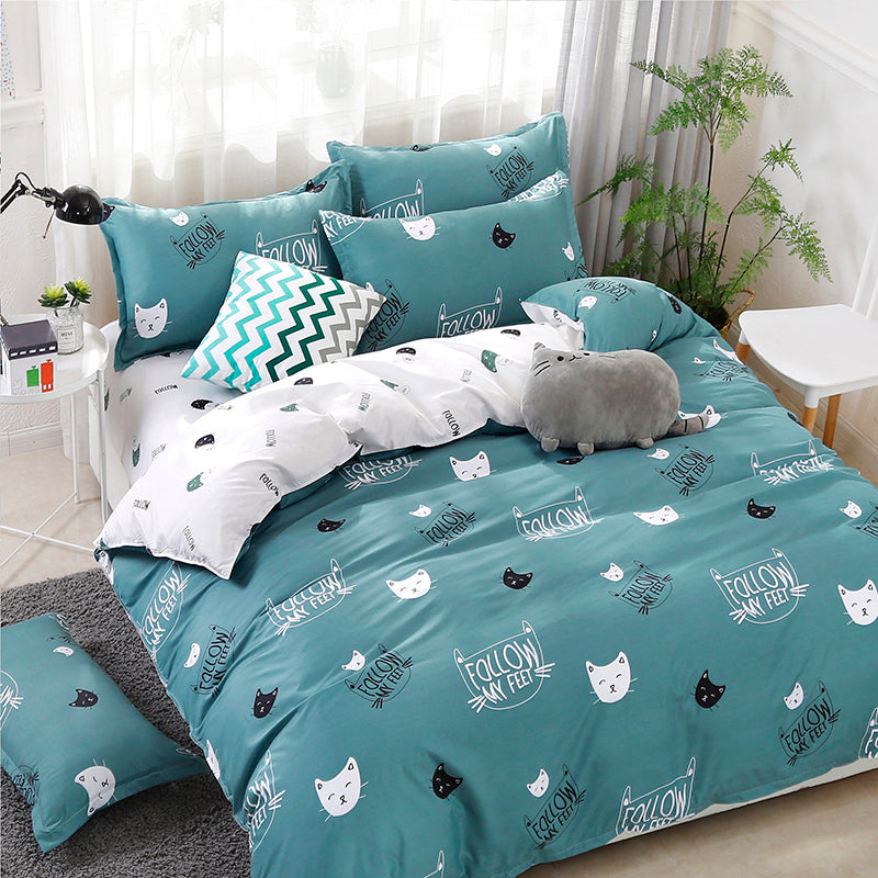 Three-piece Cotton Sheet Duvet Cover Pi-Mart
