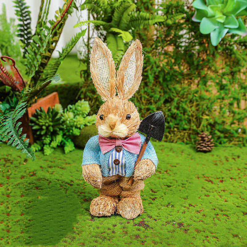 Easter Rabbit Decoration Ornaments Kindergarten Courtyard rabbit Decoration Garden Plant Corner Pi-Mart