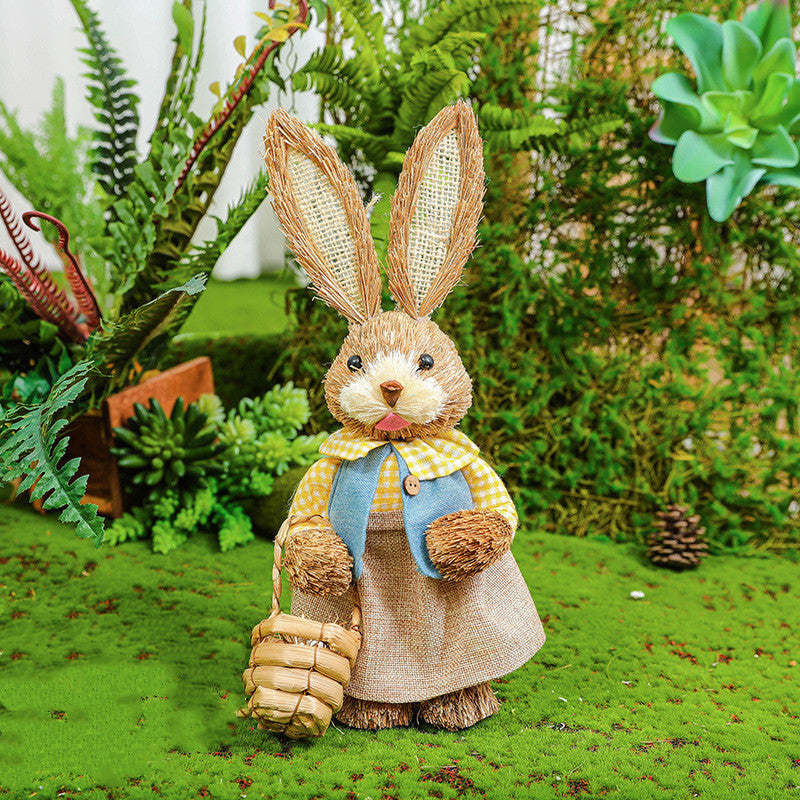 Easter Rabbit Decoration Ornaments Kindergarten Courtyard rabbit Decoration Garden Plant Corner Pi-Mart