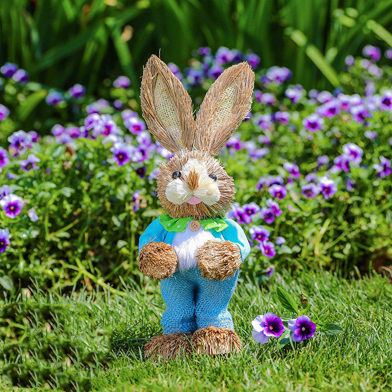 Easter Rabbit Decoration Ornaments Kindergarten Courtyard rabbit Decoration Garden Plant Corner Pi-Mart