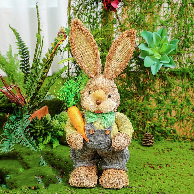 Easter Rabbit Decoration Ornaments Kindergarten Courtyard rabbit Decoration Garden Plant Corner Pi-Mart