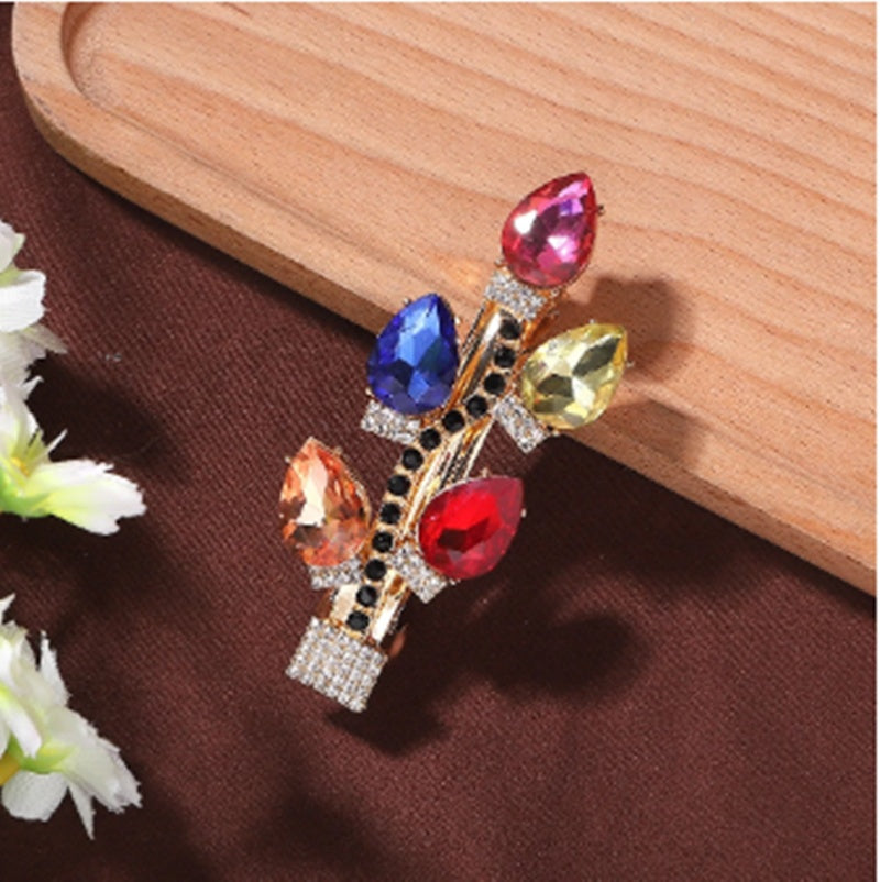 Alloy Diamond Earring Hairpin Set Pi-Mart