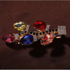 Alloy Diamond Earring Hairpin Set Pi-Mart