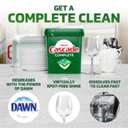Cascade Complete ActionPacs Dishwasher Detergent, Lemon Scent, 27 Count EasyOptionXY LLC
