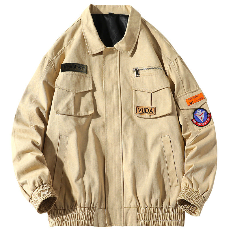 New Loose Casual Workwear Bomber Jacket
