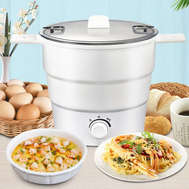 Multifunctional Electric Cooker Mini Noodle Cooker for Student Dormitory Bedroom Travel Folding Cooker Convenient Household Rice Pi-Mart