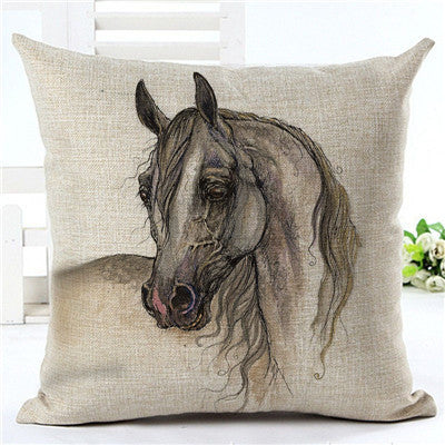 Horse pattern pillow pillowcase Lootquake LLC