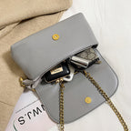 Ladies Personality Fashion Pin Top Handle Purse Leather Women Handbag Pi-Mart
