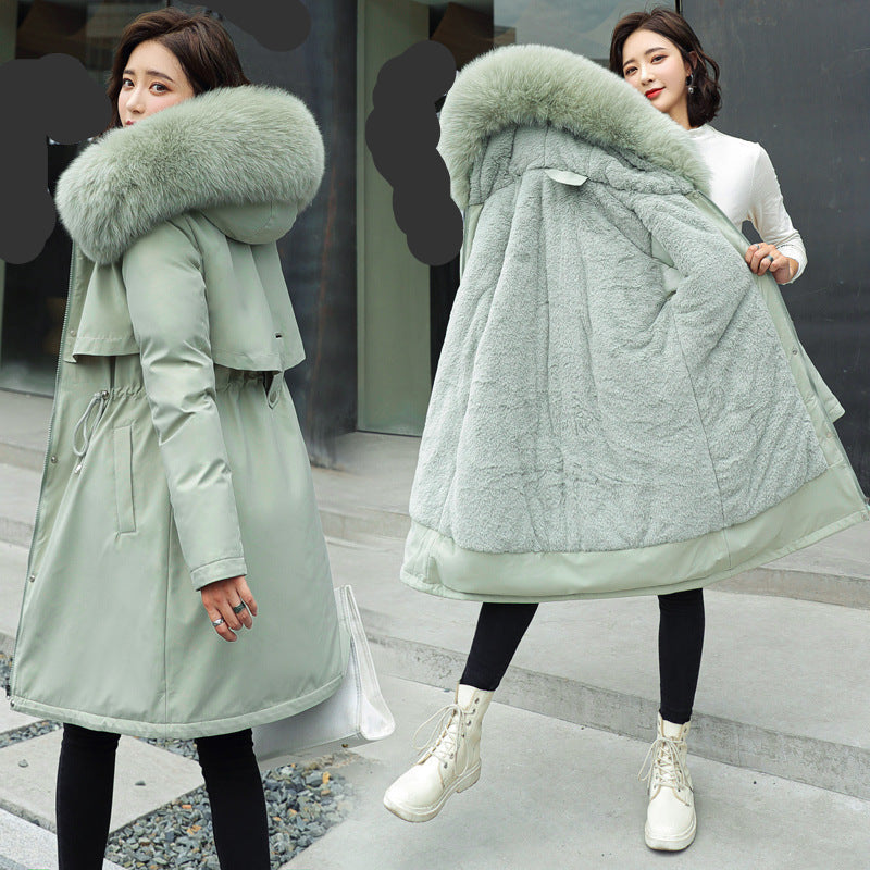 Lamb Wool-Lined Quilted Jacket for Women – Cozy &amp; Stylish Winter Essential