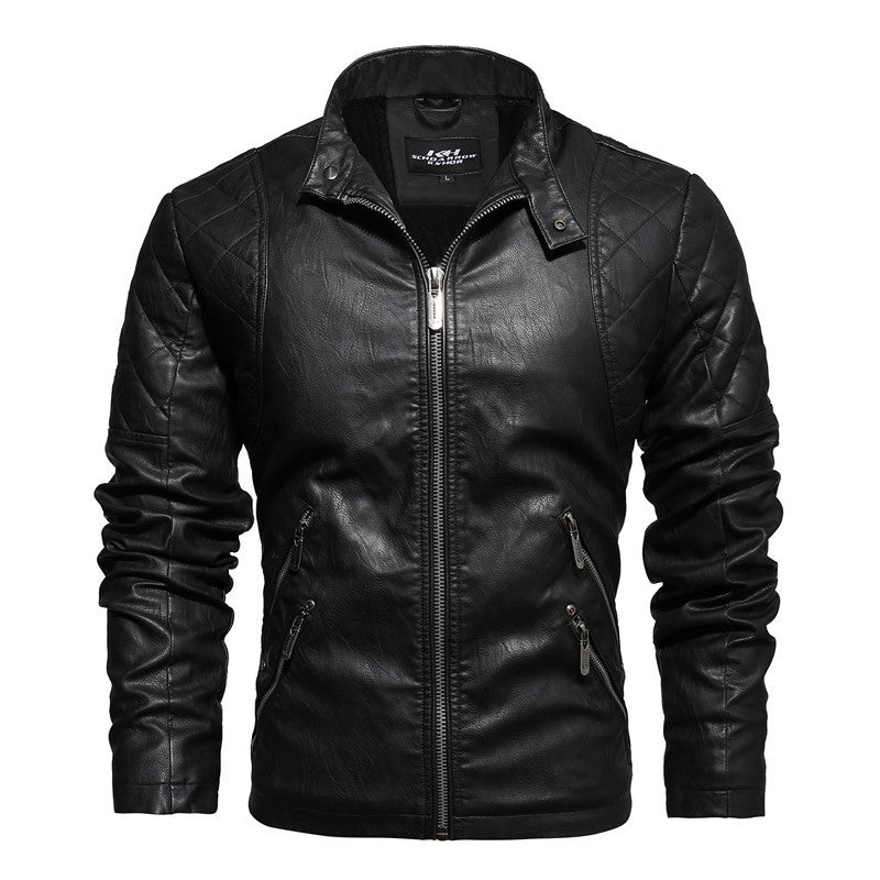 Men's Fashion Trendy Men Autumn And Winter Leather Jackets Pi-Mart