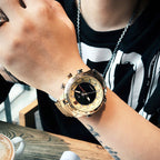 Waterproof LED Dual Display Multi-function Quartz Watch Pi-Mart