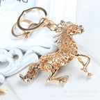 Zodiac Horse Horse Crystal Diamond Men's Keychain Lootquake LLC