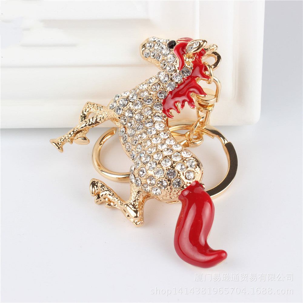 Zodiac Horse Horse Crystal Diamond Men's Keychain Lootquake LLC