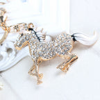 Zodiac Horse Horse Crystal Diamond Men's Keychain Lootquake LLC