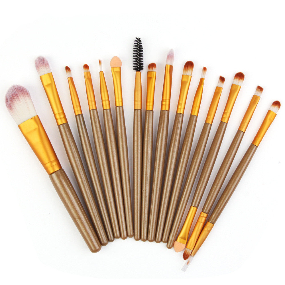 Set Of 15 Makeup Brushes Pi-Mart