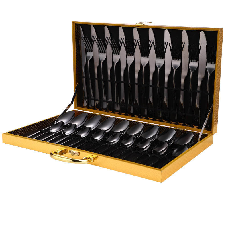 36-Pece Stainless Steel Steak Knife and Fork Set Pi-Mart