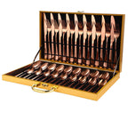 36-Pece Stainless Steel Steak Knife and Fork Set Pi-Mart