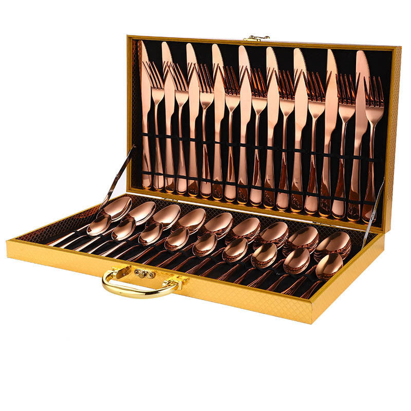 36-Pece Stainless Steel Steak Knife and Fork Set Pi-Mart