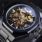 Fusini Automatic Mechanical Watch Hollow Mechanical Fashion Casual Europe And America Pi-Mart