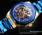 Fusini Automatic Mechanical Watch Hollow Mechanical Fashion Casual Europe And America Pi-Mart