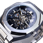 Fusini Automatic Mechanical Watch Hollow Mechanical Fashion Casual Europe And America Pi-Mart