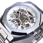 Fusini Automatic Mechanical Watch Hollow Mechanical Fashion Casual Europe And America Pi-Mart
