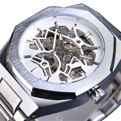 Fusini Automatic Mechanical Watch Hollow Mechanical Fashion Casual Europe And America Pi-Mart