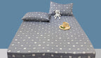 Cotton Elastic Bed Sheet Geometric Printed Fitted Sheet Elastic Bed Linen Mattress Cover Queen King Size bedding set Bedspread Pi-Mart