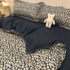 Simple Checkered Sheets, Duvet Cover And Bedding Set Of Four Pi-Mart