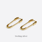 Paper Clip Earring Small Pin Ear Buckle Men's And Women's Earring Pi-Mart