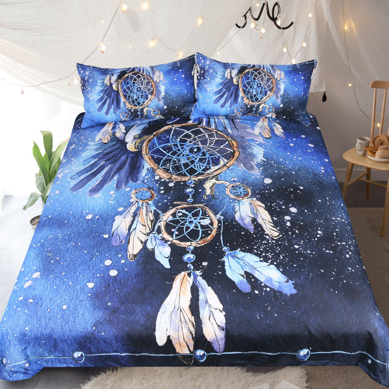 Home Textile Three-Piece Set Of European And American Quilt Cover Explosion Type Bedding Pi-Mart